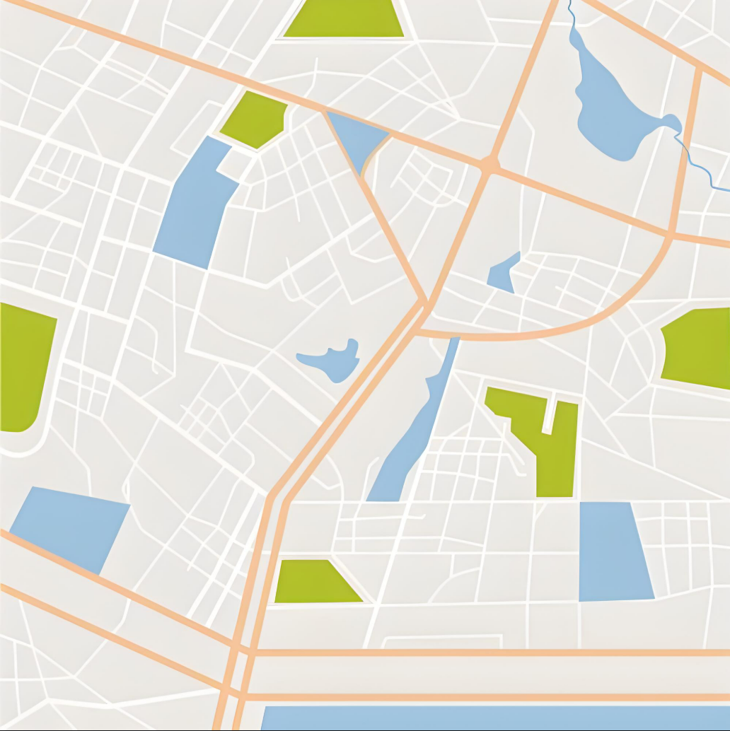 显示周边应急资源的地图